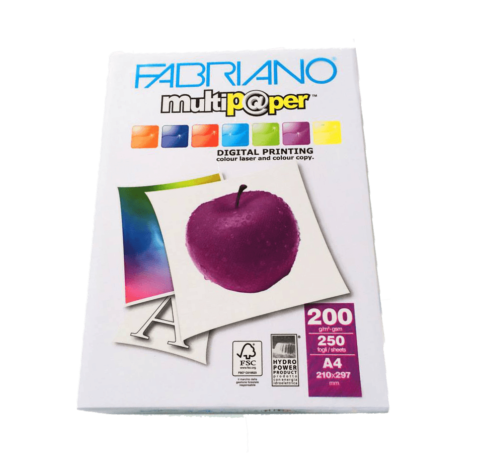 Resma Papel Laser A4 200grs - Fabriano